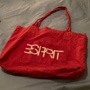 Esprit vintage red tote bag